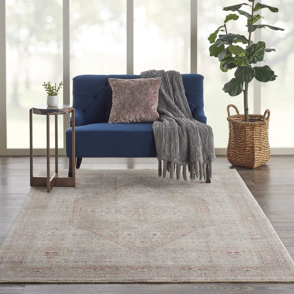 Homestead Rugs HMS03 in Beige Grey by Nourison